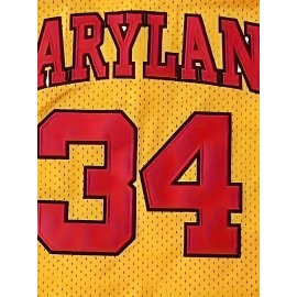 34 Men's Basketball Shirt Sports Training Jersey Yellow Breathable Comfortable S-3XL