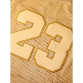 23 Goat Basketball Jersey Stitched Men's Basketball Jersey Tank Top Team Competition, Leisure Sports Golden S-3XL