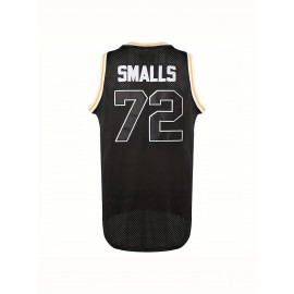 [Adventure] Men's #72 Basketball Jersey, Polyester 100% Breathable Sports Top with Lettering, V-Neck Loose Fit for Training, Casual & Team Sports - S-3XL