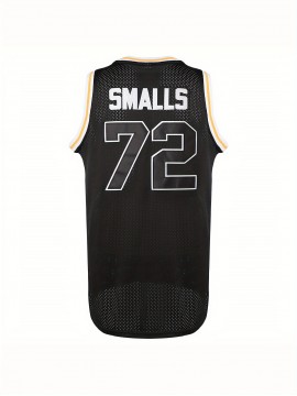 [Adventure] Men's #72 Basketball Jersey, Polyester 100% Breathable Sports Top with Lettering, V-Neck Loose Fit for Training, Casual & Team Sports - S-3XL