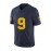 Men's #9 Dark Blue American Football Jersey : Embroidery V-neck short sleeves Breathable Rugby School Sports Uniform For Training Competition