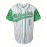 Men's #1 White Striped Embroidered Baseball Jersey - V-Neck, Short Sleeve, Breathable & Moisture-Wicking, Perfect for Sports & Casual Wear