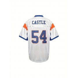Blue Mountain State 54 Thad Castle Football Jersey Blue White