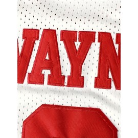 Men's Hillman College #9 Basketball Tank Top - Breathable, Moisture-Wicking Polyester with Letter & Number, Sleeveless Athletic Uniform for All Seasons