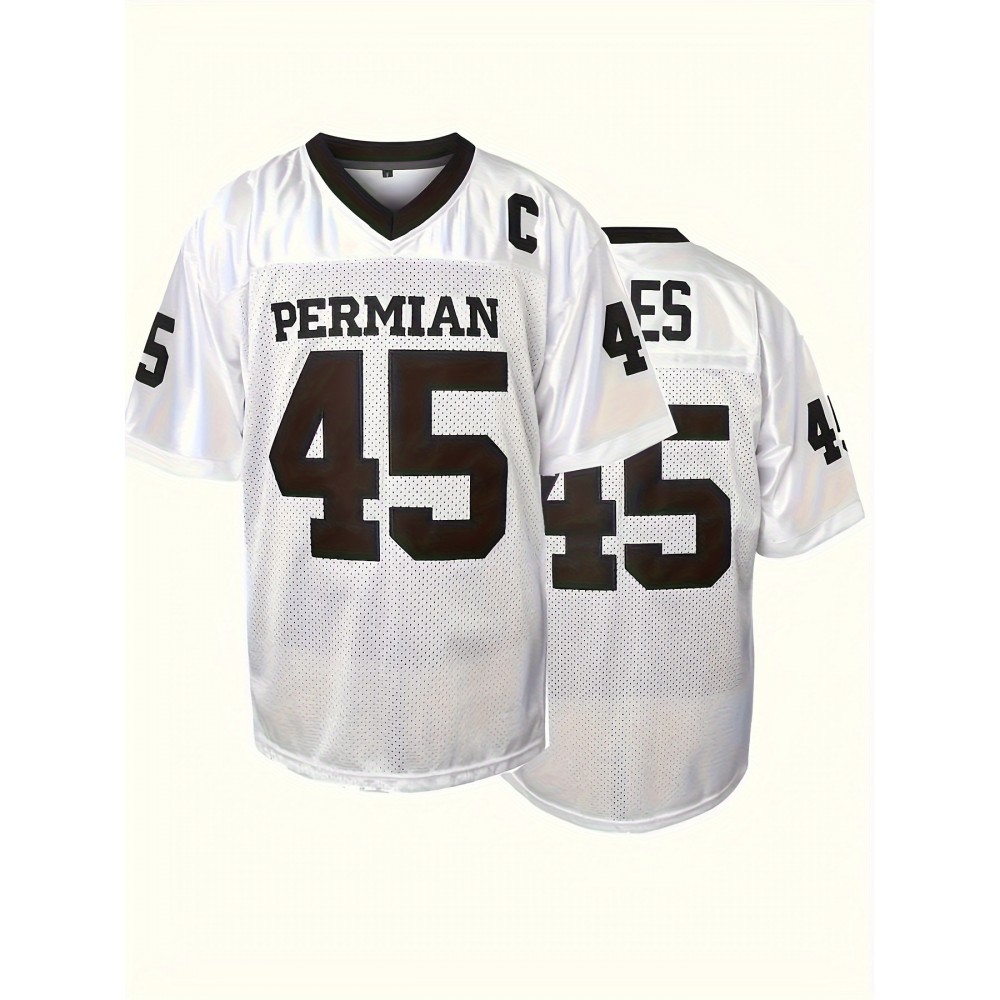Boobie Miles Jersey, Men's American Football Jersey, Men's V-neck Short Sleeve Breathable #45 Embroidery Stitched Party Clothing, Team Training