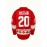 Vintage Style 1980 Ice Hockey Jersey - #20 Tretiak Inspired, Long Sleeve, V-Neck, Breathable Polyester Knit Fabric, Embroidered Letter & Number Pattern, Loose Fit Sports Top for Casual or Team Events, All Seasons - Red