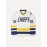 Vintage Hanson Brothers #18 Charlestown Chiefs Hockey Jersey - Blue & White,, Moisture-Wicking Polyester, Long Sleeve, V-Neck Captain's Sweatshirt with Classic Stripes for Sports, Parties & Casual Wear