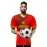 Professional Sports Fabric Men's Creative Pattern Print Portugal Soccer Jersey T-shirt