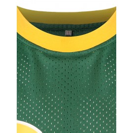 Men'S # 3 Embroidered Basketball Shirt Breathable And Comfortable Sleeveless Sportswear Suitable For Training, Competition, Sports S-3XL