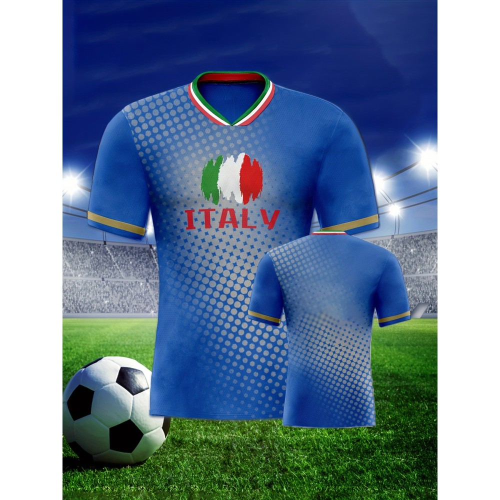 Professional Sports Fabric Men's Creative Pattern Print Germany Home Soccer Jersey T-shirt