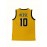 10 Men's Basketball Suit Sports Training Jersey Yellow Breathable Comfortable Tank Top S-3XL