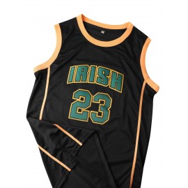 23 Men's Basketball Jersey Sports Training Men's Black Vest Quick Drying James S-3XL