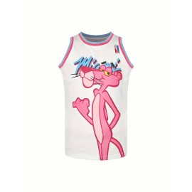 3 Basketball Jersey Stitched Men's Sports Shirt Polyester Round Neck Retro Blue Top White, Blue, Pink S-3XL