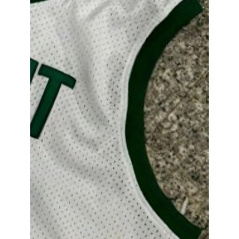 Men's #1 Basketball Jersey - White with Green 
