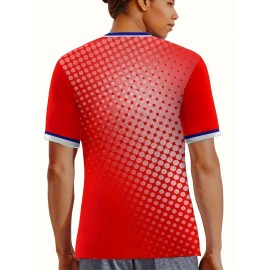 Croatia Country Home Soccer Jersey T-shirt, Professional Sports Fabric Women's Creative Pattern Print, As Gifts For Sports Fans