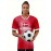 Denmark Country Home Soccer Jersey T-shirt, Professional Sports Fabric Women's Creative Pattern Print, As Gifts For Sports Fans