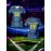 Custom Name & Number Women's V-Neck Football Jersey - Blue & Black Checkered Design, Breathable & Quick-Dry Polyester Sports Top for Team Training, Fitness & Casual Wear