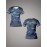Customizable Women's V-Neck Soccer Jersey - Personalized Name & Number, Breathable Polyester, Quick-Dry Athletic Top for Team Sports, Fitness & Casual Wear, Blue & Black Retro Design, Team Sports Apparel | Athletic Team Uniform | Comfortable Fit