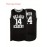 Men'S # 14 Black Basketball Shirt - V-neck Design Breathable Polyester Fiber Suitable For Training, Competition, And Casual Wear S-3XL